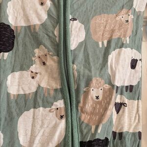 Little sleepies Sheep Print zippie 12-18 months